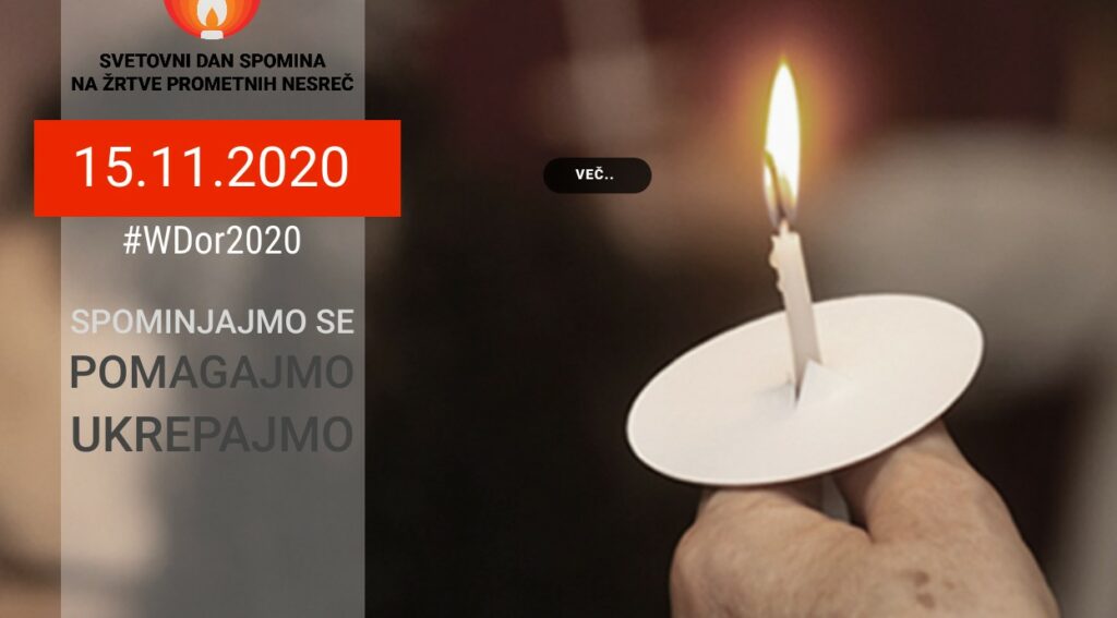 svetovni dan spomina na zrtve prometnih nesrec 2020